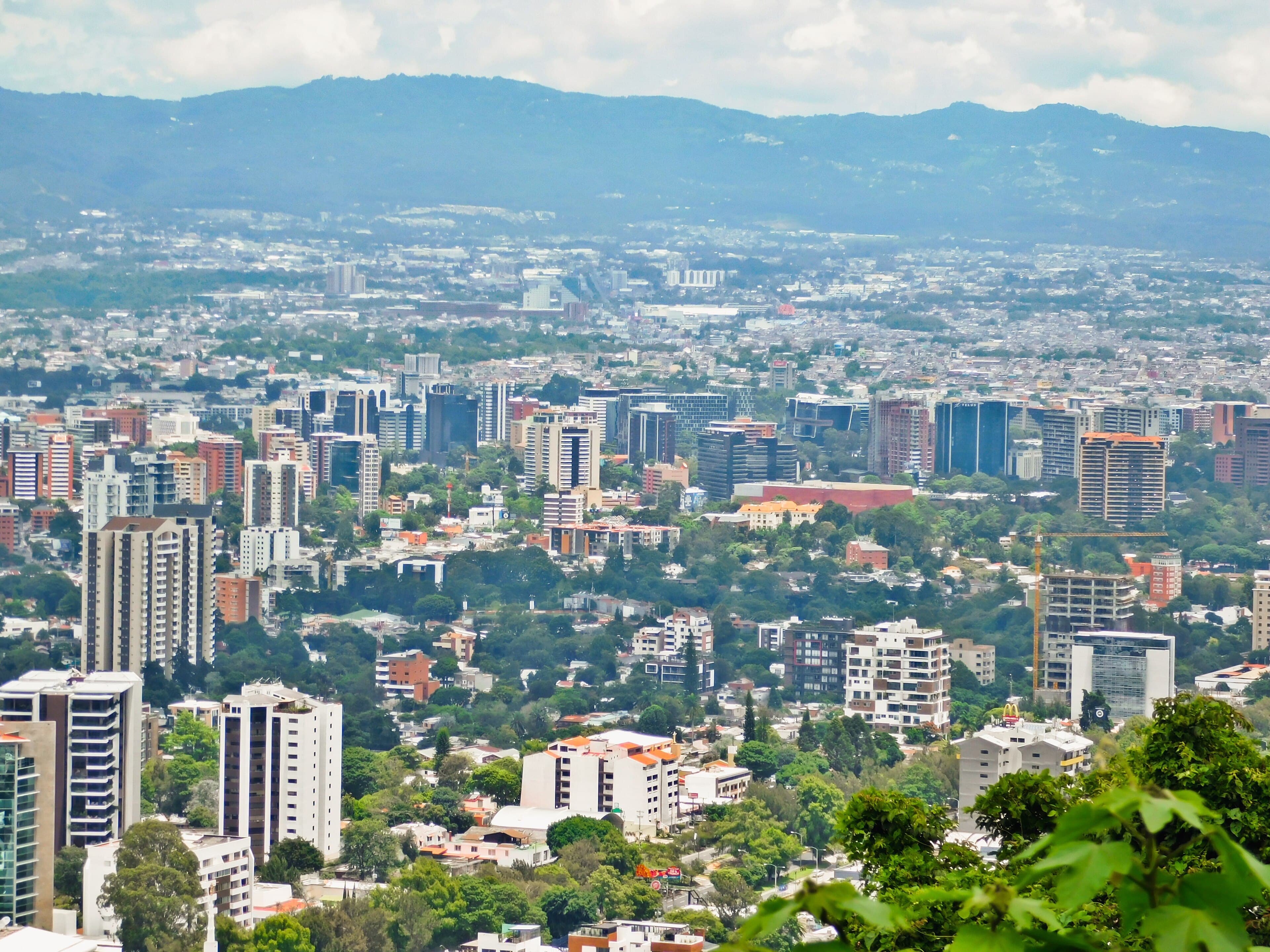Zona 10, Guatemala City's financial district.